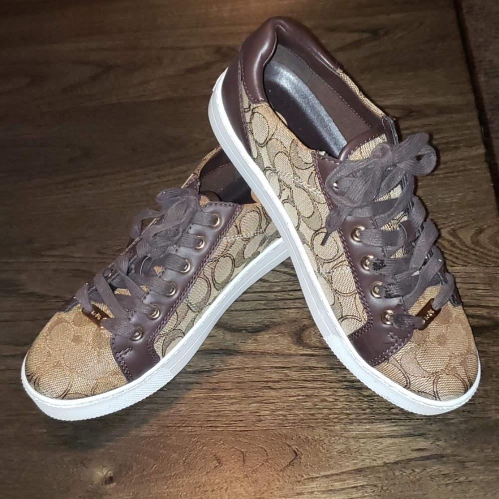 Coach Paddy Platform Sneaker Tennis Shoe Size 7.5